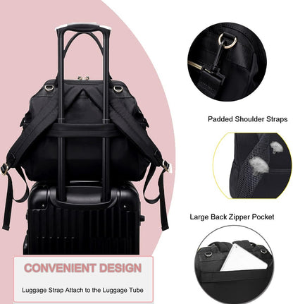 Large Diaper Bag Tote (Black, Large-20L)
