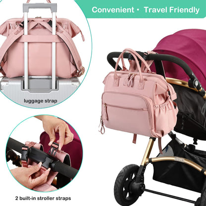 Large Diaper Bag Tote (Black, Large-20L)