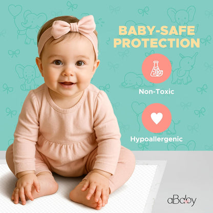 Ultra Absorbant Disposable Changing Pads for Baby, 50 Pack