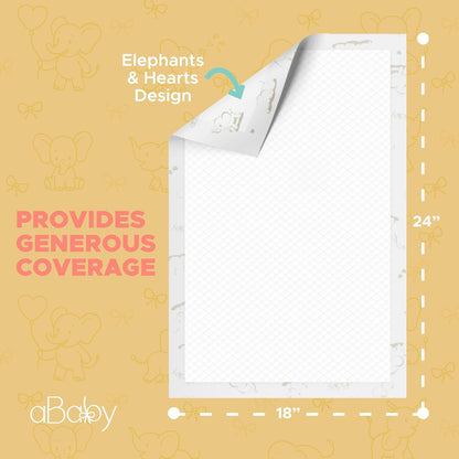 Ultra Absorbant Disposable Changing Pads for Baby, 50 Pack