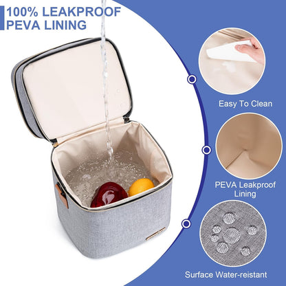 Breastmilk Cooler Bag with Ice Pack Fits 6 Baby Bottles Up to 9 Ounce