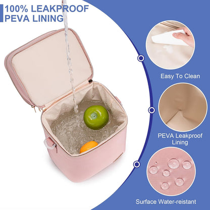 Breastmilk Cooler Bag with Ice Pack Fits 6 Baby Bottles Up to 9 Ounce
