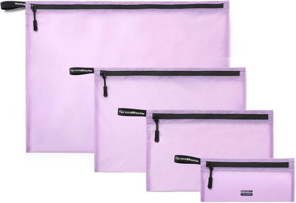 Packing Cubes for Travel Ultralight Luggage Organizer Bag Durable Travel Bags Waterproof Zipper Suitcase Bags Set for Travel Accessories and Essentials (4 Pack) (Purple)