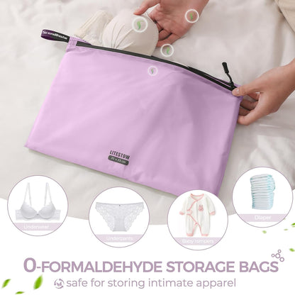 Packing Cubes for Travel Ultralight Luggage Organizer Bag Durable Travel Bags Waterproof Zipper Suitcase Bags Set for Travel Accessories and Essentials (4 Pack) (Purple)