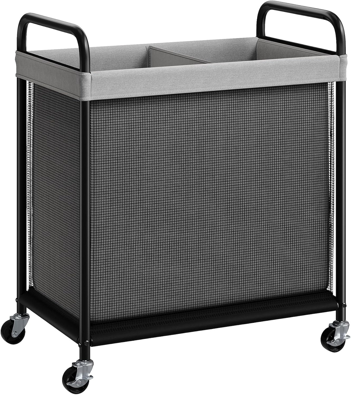 Laundry Hamper 2 Section, 100L Rolling Laundry Sorter with Wheels