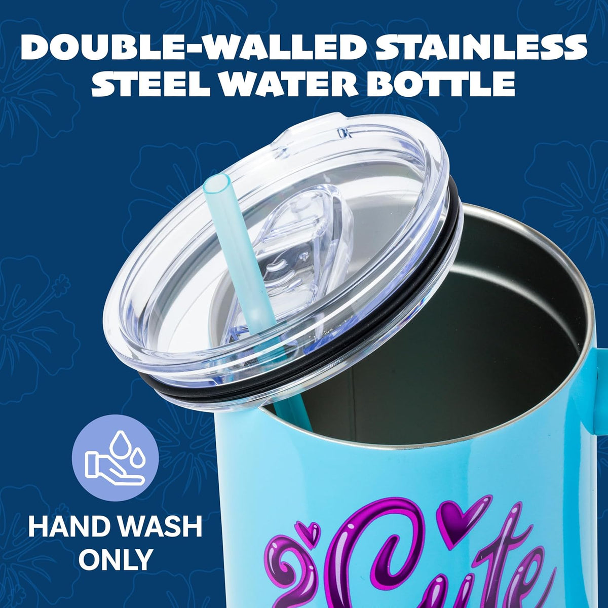 Lilo and Stitch Wink Face, Stainless Steel Tumbler, 40oz - Colors A