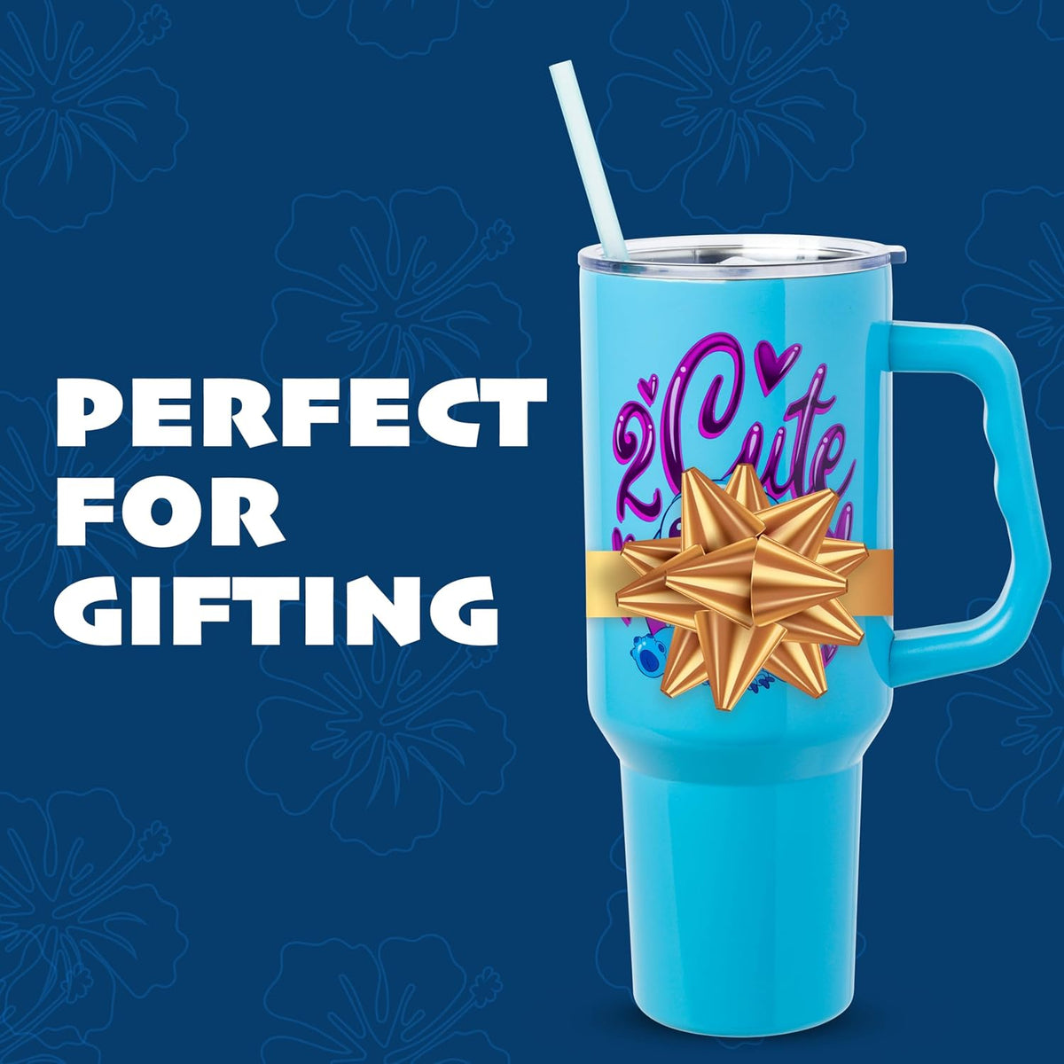 Lilo and Stitch Wink Face, Stainless Steel Tumbler, 40oz - Colors A