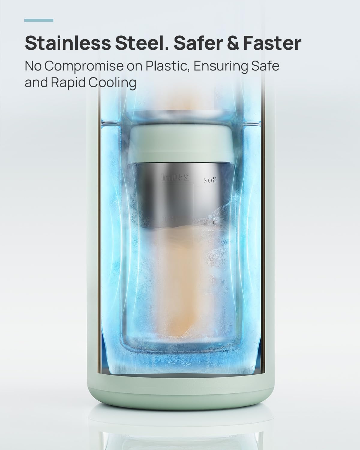 360 CapsuleChill Breastmilk Cooler with Stainless Steel Bottles