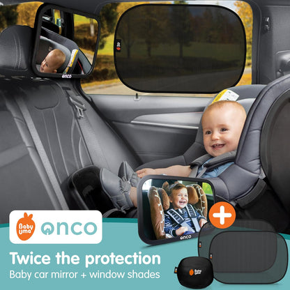 Baby Car Mirror for Fixed Headrests - Tesla-Compatible Non-Slip Mirror