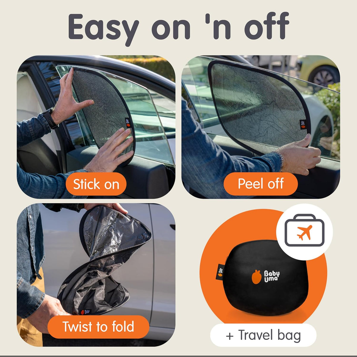 Baby Car Mirror for Fixed Headrests - Tesla-Compatible Non-Slip Mirror