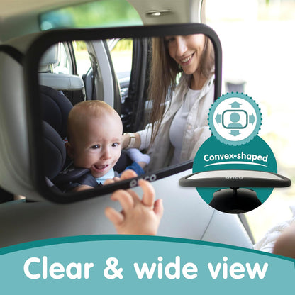 Baby Car Mirror for Fixed Headrests - Tesla-Compatible Non-Slip Mirror