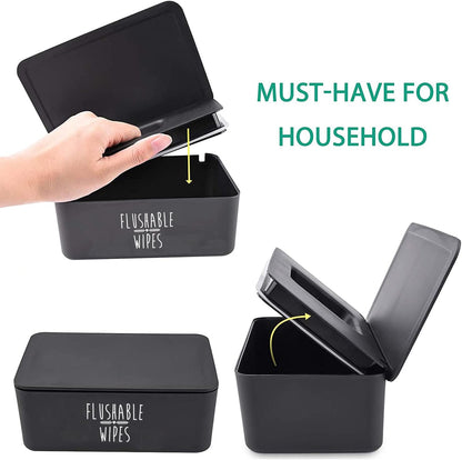 Flushable Baby Wipes Dispenser Bathroom 7.28"L * 4.80"W * 2.75"H
