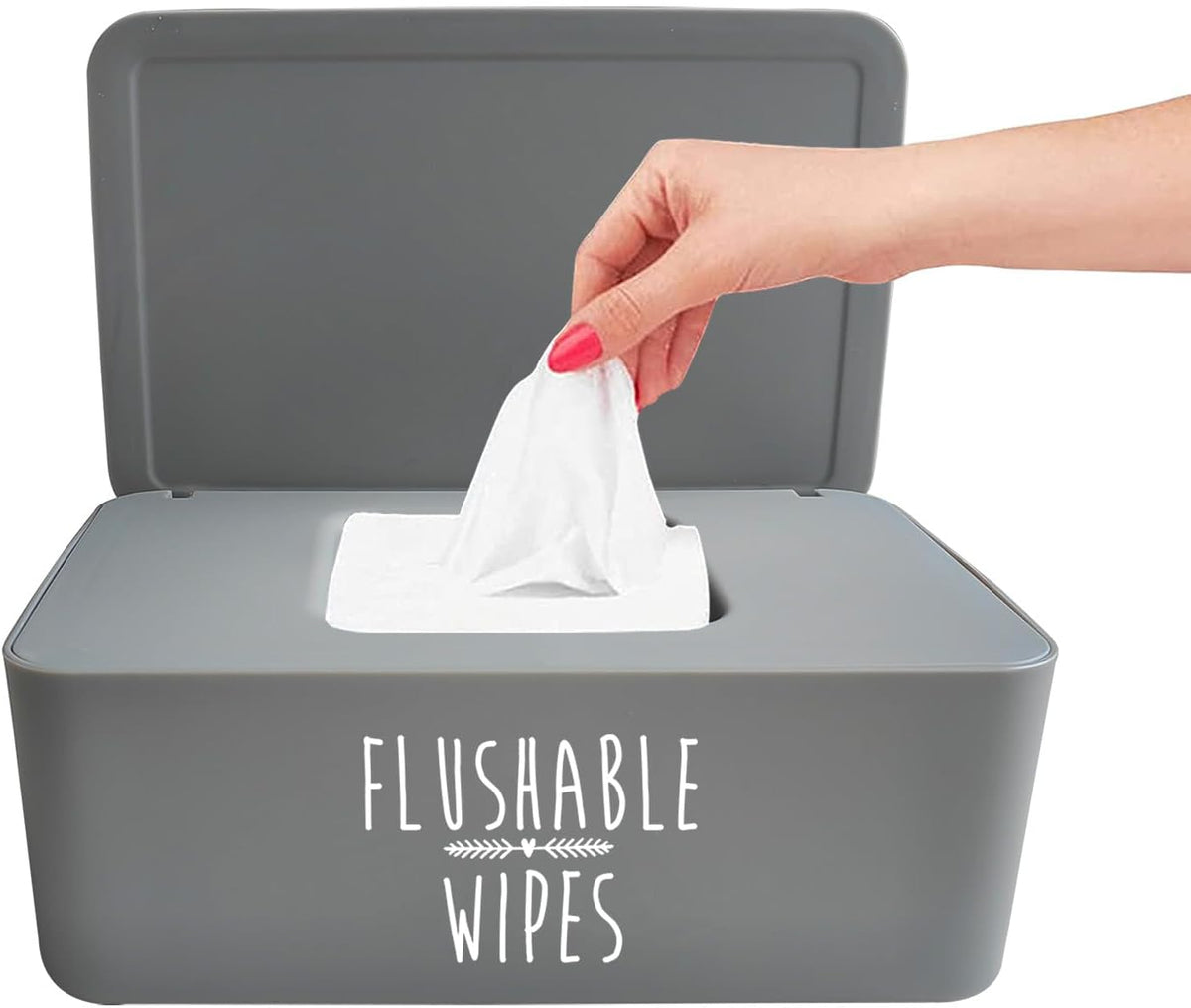 Flushable Baby Wipes Dispenser Bathroom 7.28"L * 4.80"W * 2.75"H