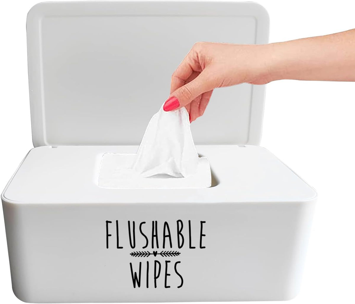 Flushable Baby Wipes Dispenser Bathroom 7.28"L * 4.80"W * 2.75"H
