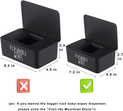 Flushable Baby Wipes Dispenser Bathroom 7.28"L * 4.80"W * 2.75"H