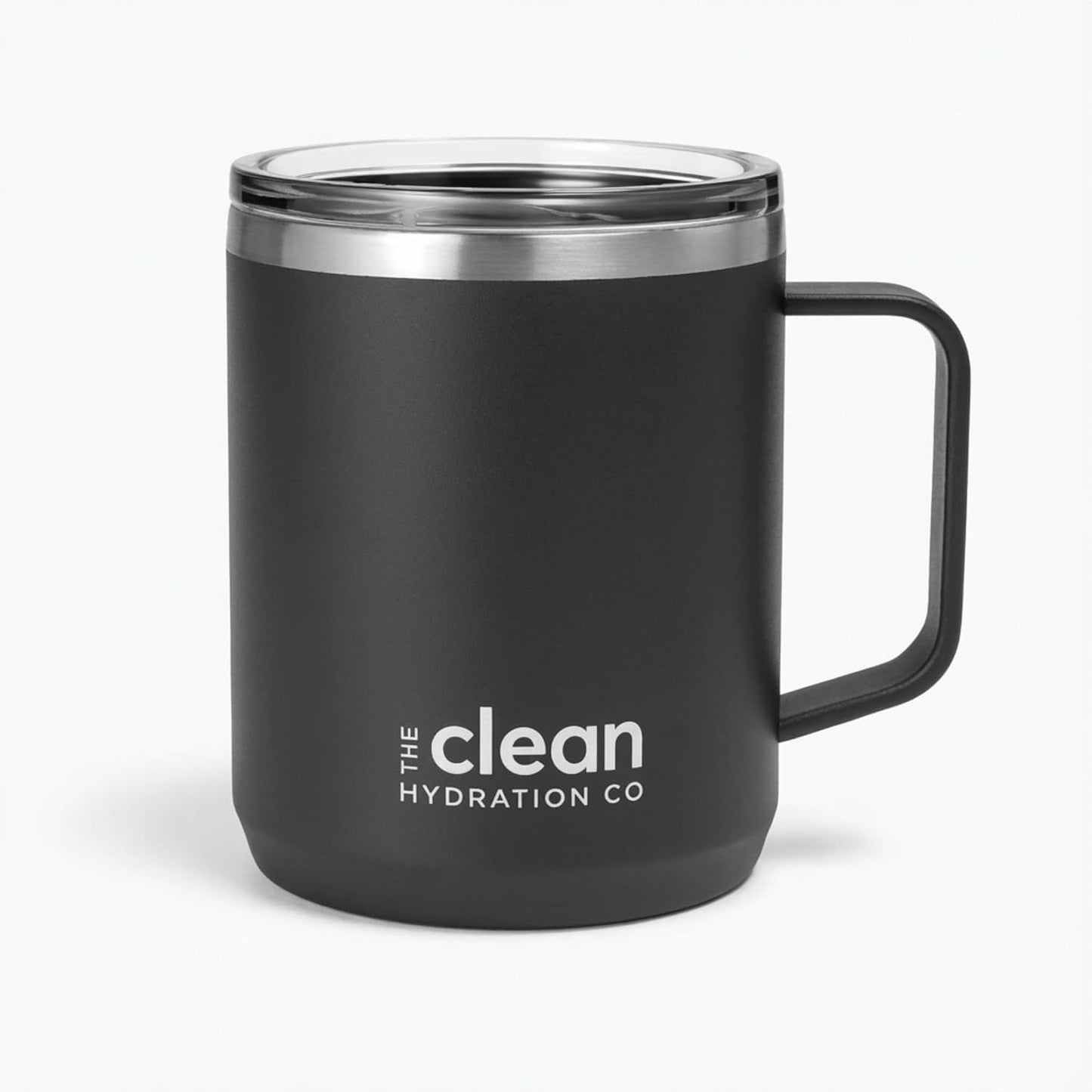 Coffee Mug Travel Mug Insulated 12 Oz | Ceramic Lined Travel Cup with Lid | Reusable Office Mug Double Wall Vacuum Eco-Friendly BPA-Free (Aqua) (Black)