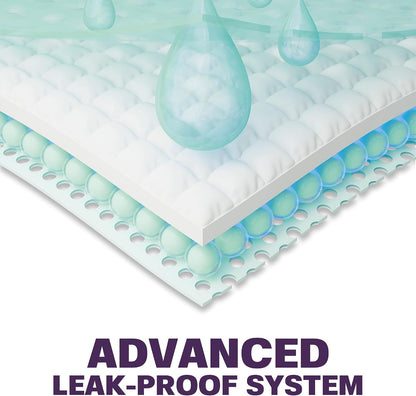 Disposable Bed Pads with Adhesive for Adults and Kids 17 x 24 - Super Absorbent Waterproof Incontinence Underpads, Chuck Pads, Chux Pads, Changing Pads for Baby, Pee Pads