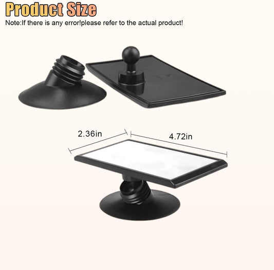 Car Interior Rearview Baby Mirror, Adjustable Wide Angle Windshield Backseat Mirror with Suction Cup, Universal Car Safety Rearview Accessories for Viewing Rear Passengers (HD-155)