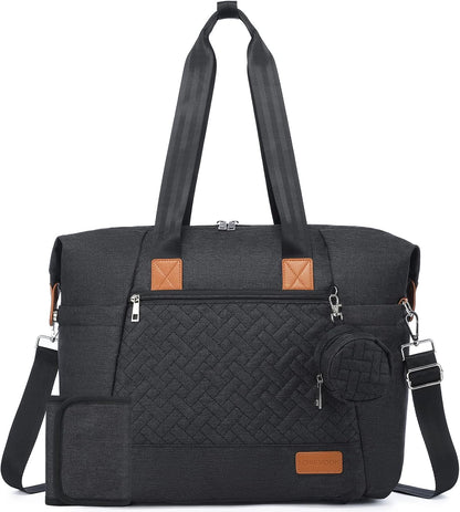 Diaper Bag Tote, Baby Diaper Bag Waterproof Travel Diaper Tote with Changing Pad