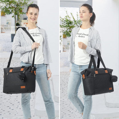 Diaper Bag Tote, Baby Diaper Bag Waterproof Travel Diaper Tote with Changing Pad
