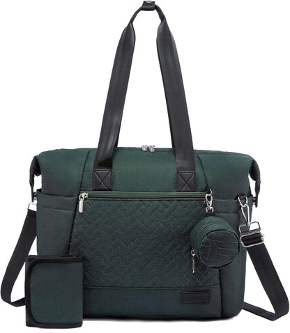 Diaper Bag Tote, Baby Diaper Bag Waterproof Travel Diaper Tote with Changing Pad