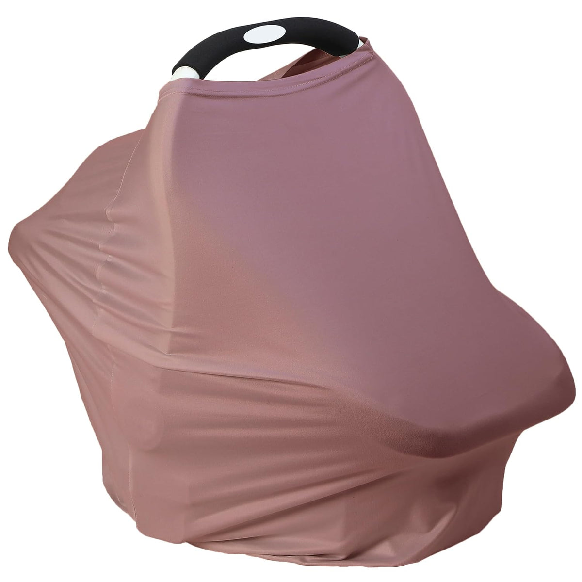 Breathable Car Seat Cover for Babies – Multi-Purpose Soft Rayon Nursing Cover for Breastfeeding, High Stretchy Infant Carseat Canopy, Stroller Cover (Smooth Rayon, Warm Natural)