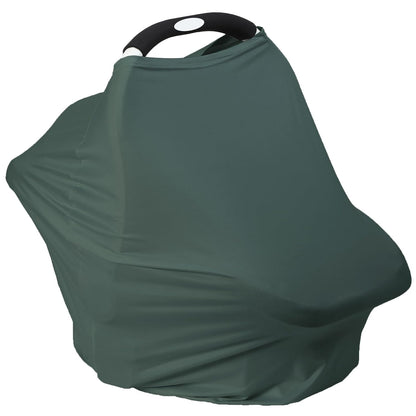 Breathable Car Seat Cover for Babies – Multi-Purpose Soft Rayon Nursing Cover for Breastfeeding, High Stretchy Infant Carseat Canopy, Stroller Cover (Smooth Rayon, Warm Natural)