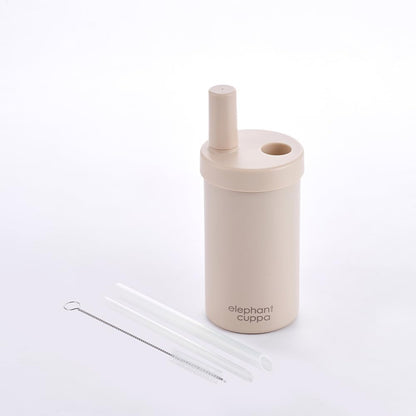 Leakproof Insulated Tumbler with Straws, 24 oz, Green | SUS 316 Steel, Keeps Drinks Cold 12 Hours or Hot 6 Hours, Sweat-Free Body, Dust-Proof Straw Cover, Wide Mouth, Straw Brush