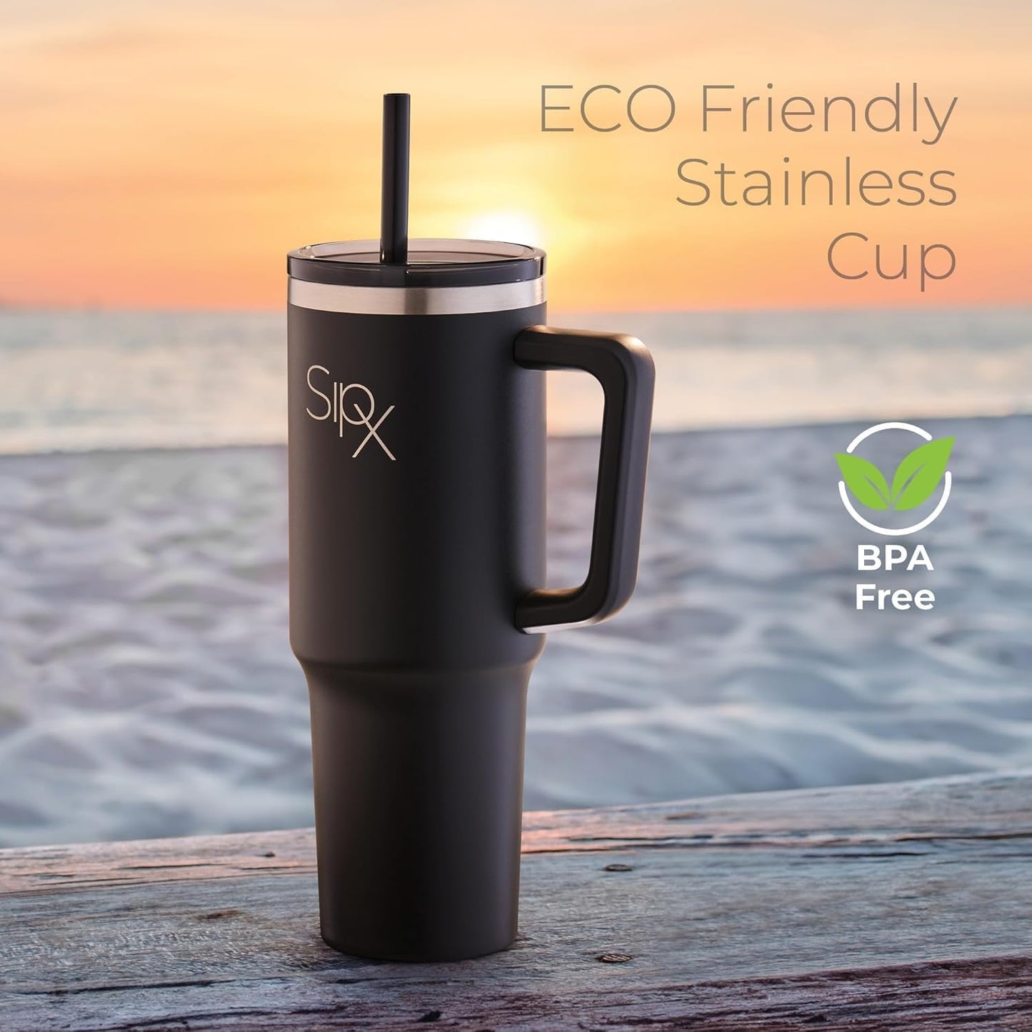 ™ 30 oz Insulated Tumbler with Handle & Straw – Vacuum Insulated Stainless Steel, Leakproof, Cupholder Friendly – Perfect for Iced Coffee, Water & Travel – Grey