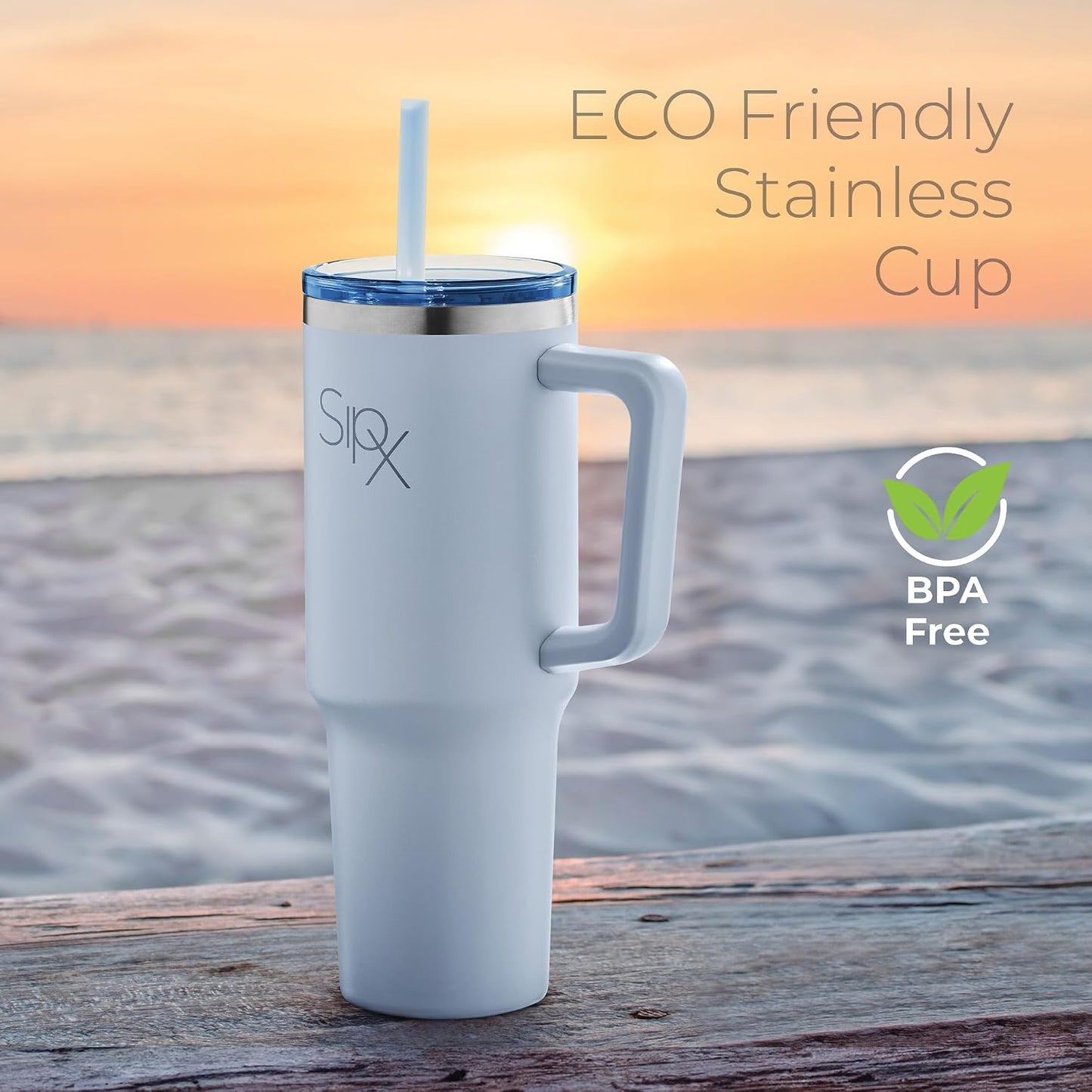 ™ 30 oz Insulated Tumbler with Handle & Straw – Vacuum Insulated Stainless Steel, Leakproof, Cupholder Friendly – Perfect for Iced Coffee, Water & Travel – Grey