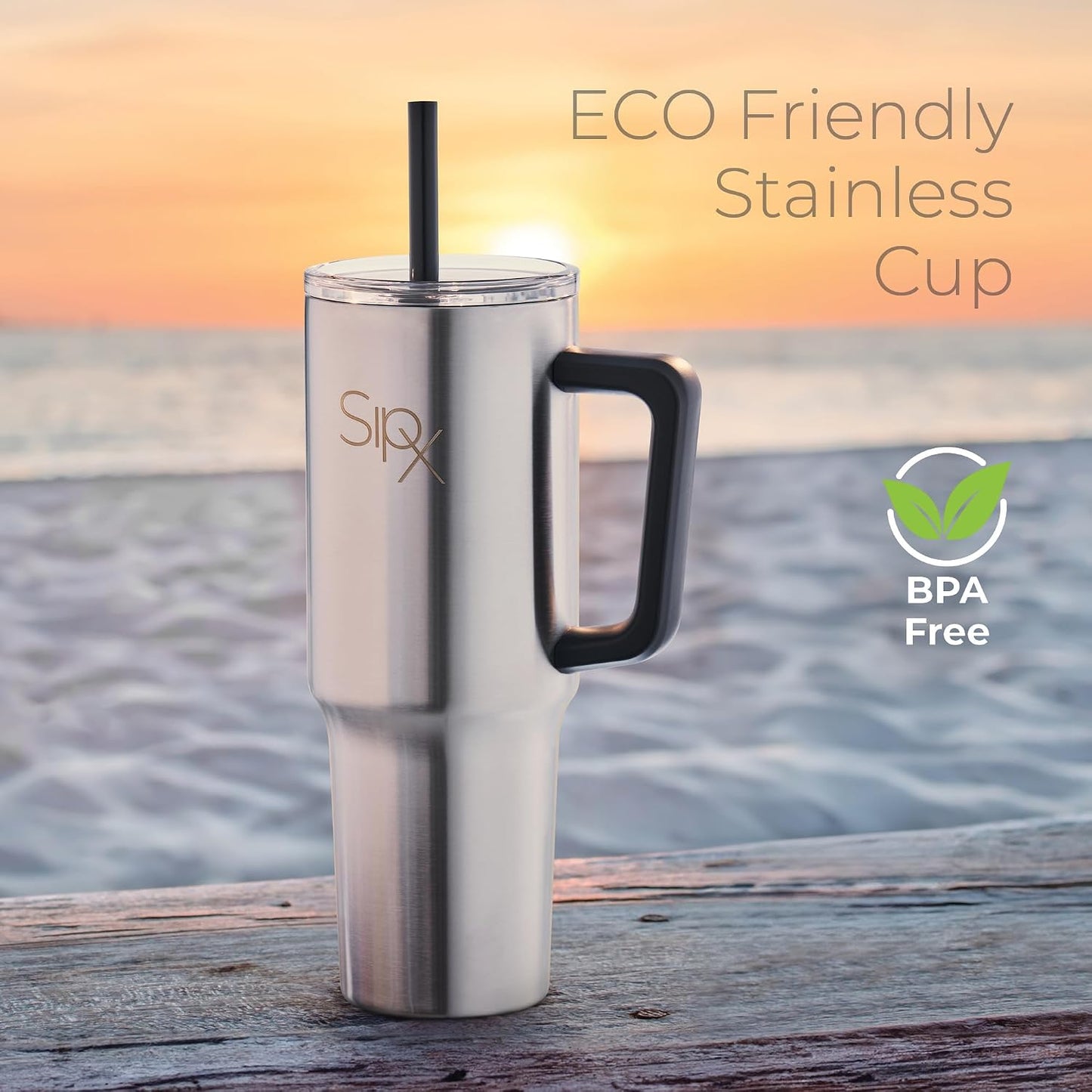 ™ 30 oz Insulated Tumbler with Handle & Straw – Vacuum Insulated Stainless Steel, Leakproof, Cupholder Friendly – Perfect for Iced Coffee, Water & Travel – Grey