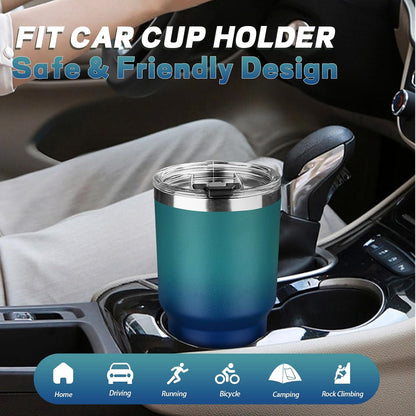 20 oz Tumbler with Lids and Straws, Stainless Steel Insulated Coffee Tumbler, Double Wall Vacuum Insulated Travel Mug Cup, Leakproof Thermal Coffee Cup for Hot and Cold Drinks (azure blue)