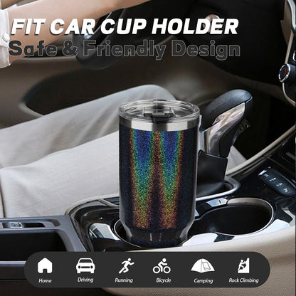 20 oz Tumbler with Lids and Straws, Stainless Steel Insulated Coffee Tumbler, Double Wall Vacuum Insulated Travel Mug Cup, Leakproof Thermal Coffee Cup for Hot and Cold Drinks (azure blue)