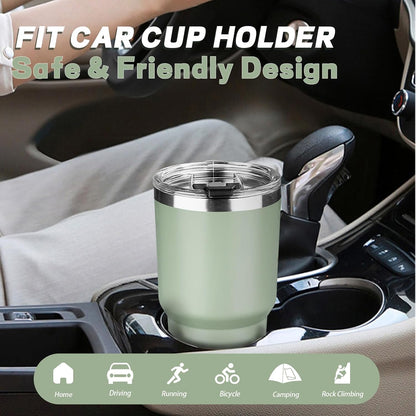 20 oz Tumbler with Lids and Straws, Stainless Steel Insulated Coffee Tumbler, Double Wall Vacuum Insulated Travel Mug Cup, Leakproof Thermal Coffee Cup for Hot and Cold Drinks (azure blue)