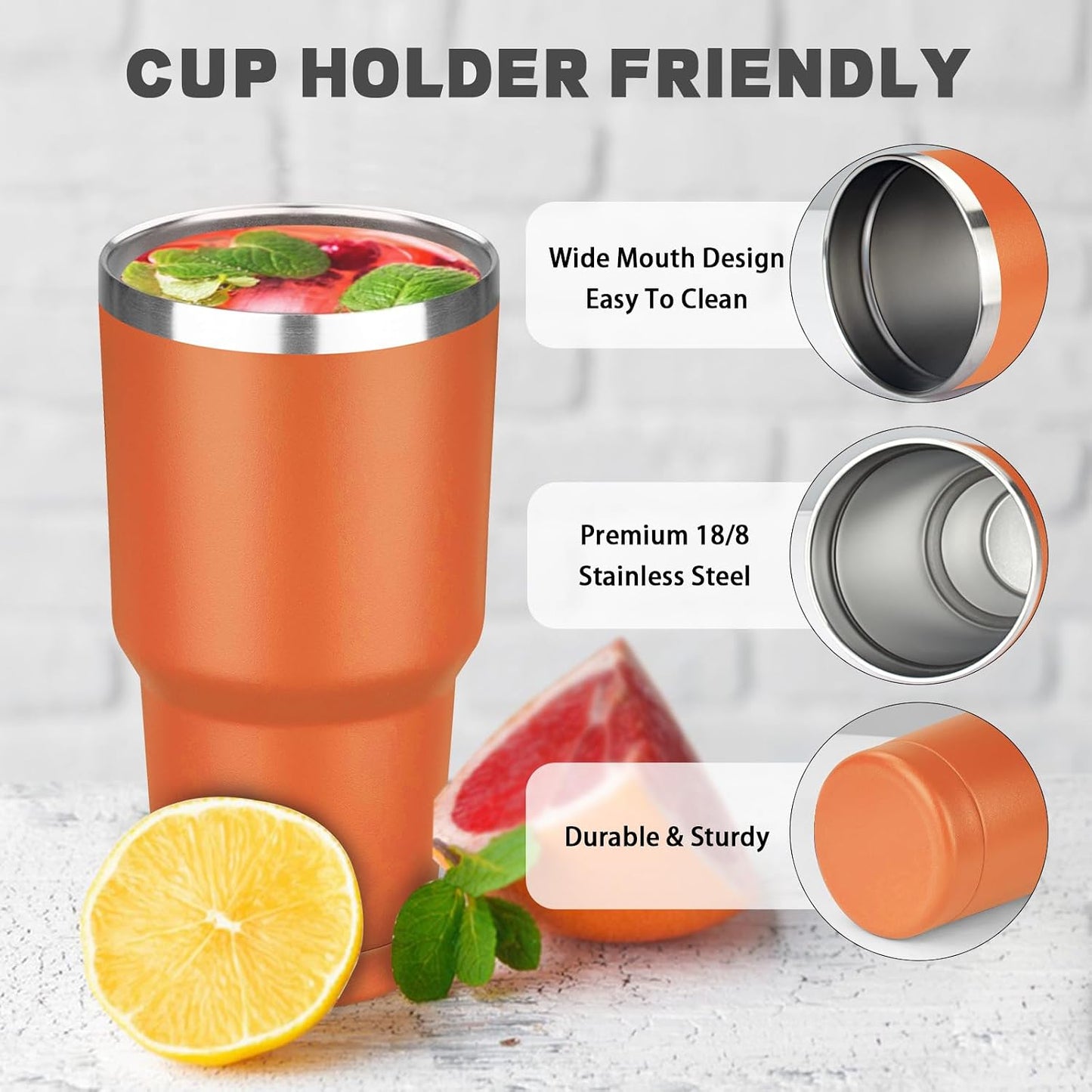20 oz Tumbler with Lids and Straws, Stainless Steel Insulated Coffee Tumbler, Double Wall Vacuum Insulated Travel Mug Cup, Leakproof Thermal Coffee Cup for Hot and Cold Drinks (azure blue)