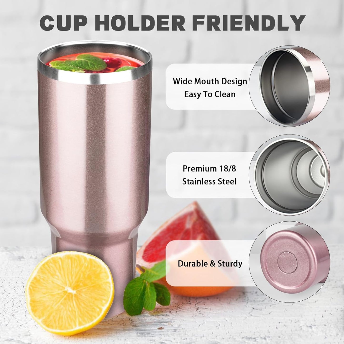 20 oz Tumbler with Lids and Straws, Stainless Steel Insulated Coffee Tumbler, Double Wall Vacuum Insulated Travel Mug Cup, Leakproof Thermal Coffee Cup for Hot and Cold Drinks (azure blue)