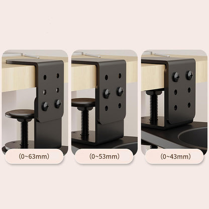 Desk Cup Holder Clamp, 3 Height Adjustable, 360° Rotation | Table Cup Holder, Anti-Spill Design, Space Saving, Universal, for Mugs, Water Bottles, Vacuum Cups, for Office Home