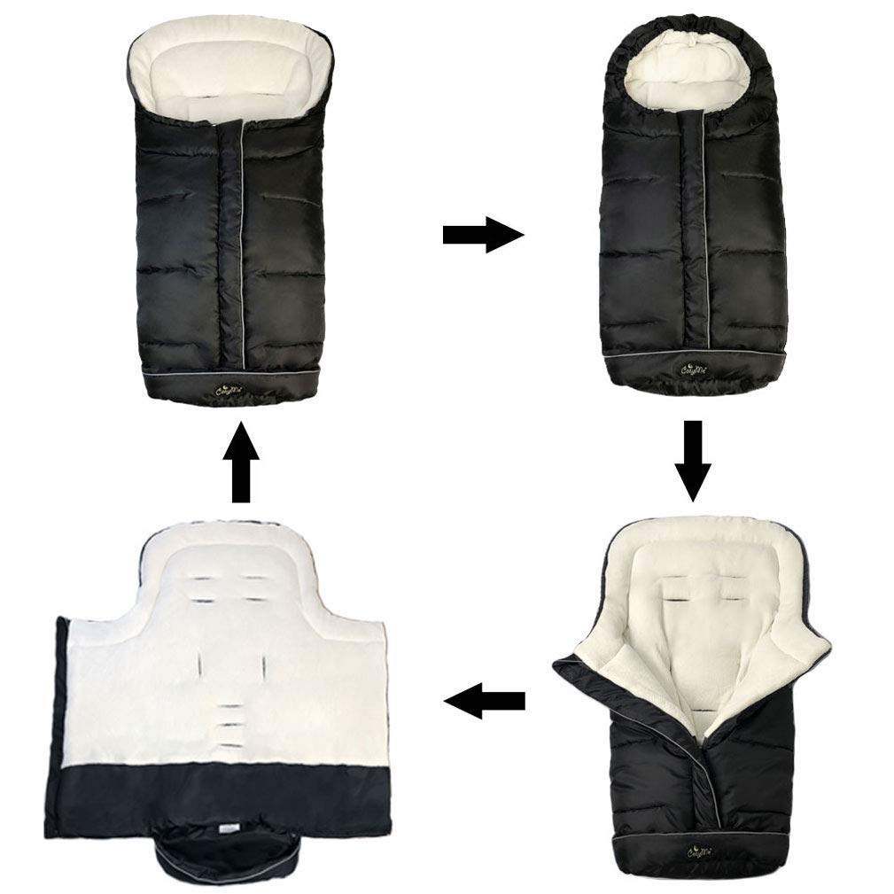 Winter Footmuff for Toddler, Waterproof Stroller Blanket, 6M-4T