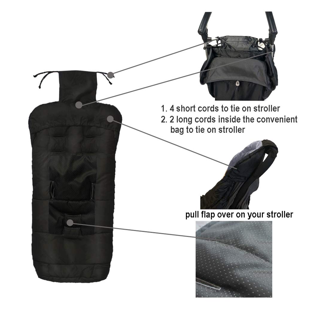Winter Footmuff for Toddler, Waterproof Stroller Blanket, 6M-4T