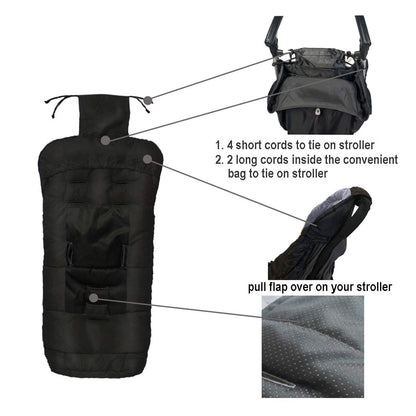 Winter Footmuff for Toddler, Waterproof Stroller Blanket, 6M-4T