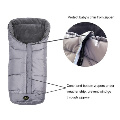 Winter Footmuff for Toddler, Waterproof Stroller Blanket, 6M-4T