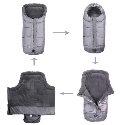 Winter Footmuff for Toddler, Waterproof Stroller Blanket, 6M-4T