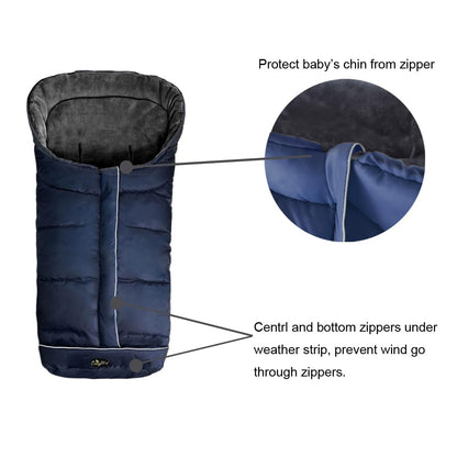Winter Footmuff for Toddler, Waterproof Stroller Blanket, 6M-4T