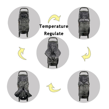 Winter Footmuff for Toddler, Waterproof Stroller Blanket, 6M-4T