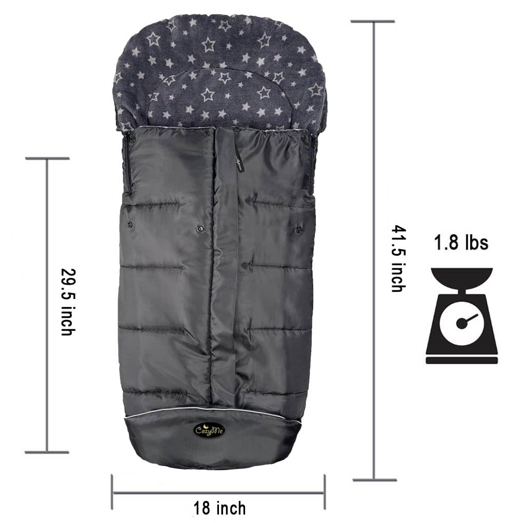 Winter Footmuff for Toddler, Waterproof Stroller Blanket, 6M-4T