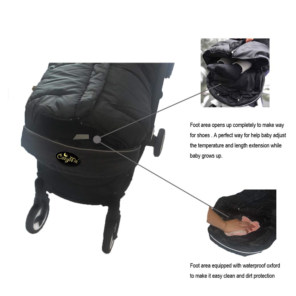 Winter Footmuff for Toddler, Waterproof Stroller Blanket, 6M-4T