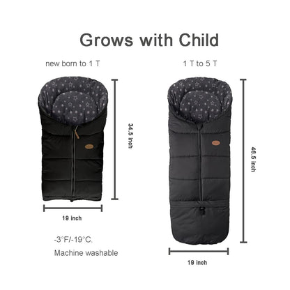 Winter Footmuff for Toddler, Waterproof Stroller Blanket, 6M-4T