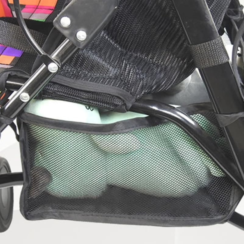 Baby Stroller Bottom Basket Universal Stroller Storage Bag Organizer for Diapers Toys Snacks Lightweight Large Capacity Pushchair Shopping Case 2 pack