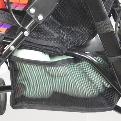 Baby Stroller Bottom Basket Universal Stroller Storage Bag Organizer for Diapers Toys Snacks Lightweight Large Capacity Pushchair Shopping Case 2 pack