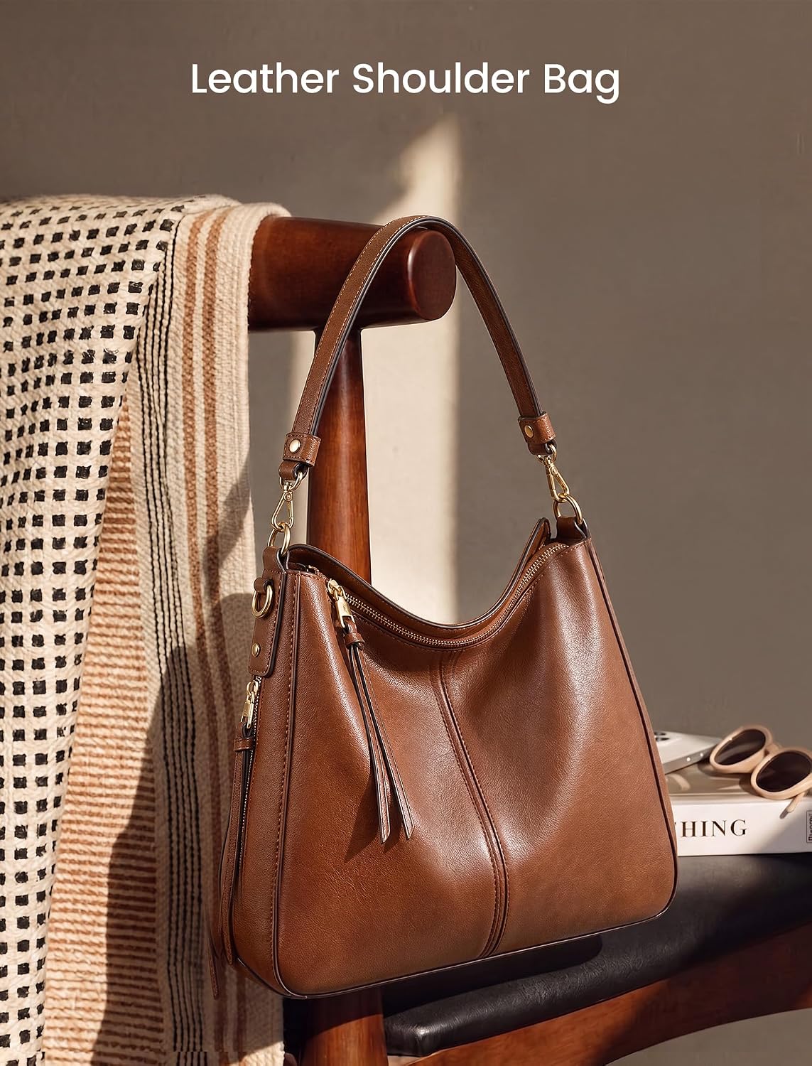 Hobo Crossbody Bag for Women, Designer Shoulder Purse Handbags
